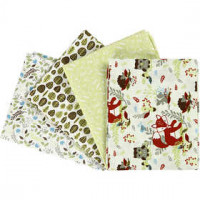 Patchwork stof, afm 45x55 cm,  140 g/m2, 4stuks [HOB-44168]