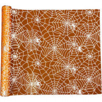 Tafelloper, b: 29 cm, l: 3,5 m, oranje, Halloween, 1rol [HOB-44648]