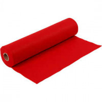 Hobbyvilt, b: 45 cm, dikte 1,5 mm, rood, 5m, 180-200 g/m2 [HOB-45012]