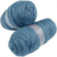Gekaarde wol, sky-blue, 2x100gr [HOB-45185]