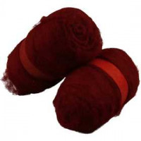 Gekaarde wol, warm red, 2x100gr [HOB-45187]
