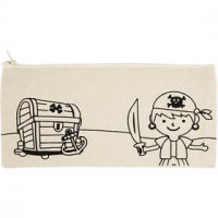 Etui, afm 21x9 cm,  245 g/m2, licht naturel, piraten, 1stuk [HOB-499661]