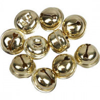 Belletjes, d: 13+15+17 mm, goud, 12div [HOB-500120]