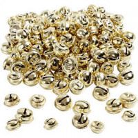 Belletjes, d: 13+15+17 mm, goud, 220div [HOB-500121]