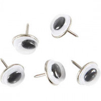 Wiebelogen, d: 10 mm, met pin, 25stuks [HOB-50103]
