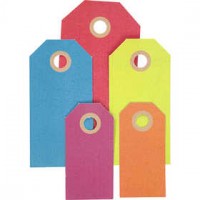 Cadeaulabels,  250 gr, kleuren assorti, 500div [HOB-51009]