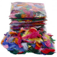 Veren, afm 7-8 cm, diverse kleuren, 500gr [HOB-51660]