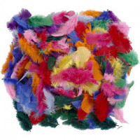 Veren, afm 7-8 cm, diverse kleuren, 50gr [HOB-51661]
