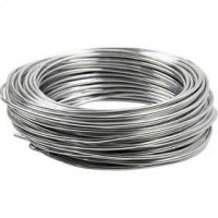 Aluminium draad, dikte 3 mm, zilver, rond, 29m [HOB-51717]