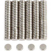 Power magneet, d: 5 mm, dikte 2 mm, 100stuks [HOB-51791]