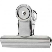 Metalen clip, b: 7,5 cm, zilver, 6stuks [HOB-51799]