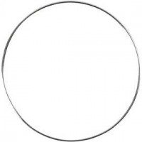 Metalen draadring, cirkel, d: 7 cm, dikte 1,5 mm, zilver, 10stuks [HOB-52343]