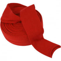 Rondgebreide tube, b: 80 mm, kerstrood, 10m [HOB-53081]