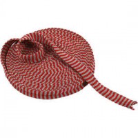 Rondgebreide tube, b: 22 mm, kerstrood/grijs, 10m [HOB-53121]