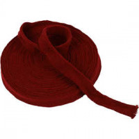 Rondgebreide tube, b: 22 mm, antiek rood, 10m [HOB-53802]