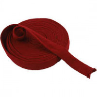 Rondgebreide tube, b: 40 mm, antiek rood, 10m [HOB-53804]