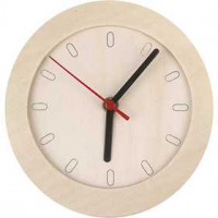Klok met houten frame, d: 15 cm, triplex, 1stuk [HOB-544260]