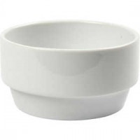Muesli kom, d: 10,5 cm, h: 5,5 cm, wit, 6stuks [HOB-55581]