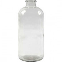 Apothekersfles, h: 24,5 cm, d: 10,5 cm, 6stuks, gatgrootte 2,6 cm [HOB-55732]