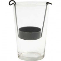 Cylinder glas, d: 6 cm, h: 12 cm, 12 stuks [HOB-55789]