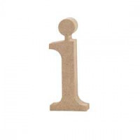 Letter, i, h: 10,5 cm, dikte 2 cm, MDF, 1stuk [HOB-56248]