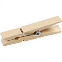 Wasknijpers, l: 48 mm, b: 6 mm, berkehout, 20stuks [HOB-564551]