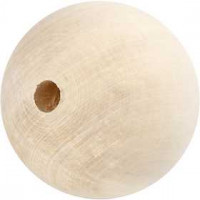 Houten kraal, d: 80 mm, gatgrootte 12 mm, grasboom, 1stuk [HOB-56642]
