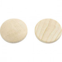 Houten knopen, d: 25 mm, dikte 5 mm, china berry, 150stuks [HOB-56652]