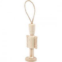Figuur, h: 9 cm, b: 3 cm, berkehout, 1stuk [HOB-56814]