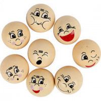 Hoofden, d: 20 mm, hout, 16div [HOB-57094]