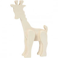 Dierfiguur, giraf, h: 19 cm, b: 14 cm, triplex, 1stuk [HOB-57915]