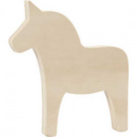 Paard, h: 17 cm, b: 16 cm, triplex, 1stuk [HOB-57920]