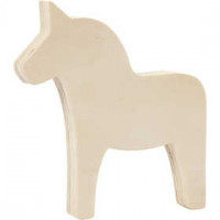 Paard, h: 13 cm, b: 12 cm, triplex, 1stuk [HOB-57921]