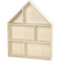 Letterkast, huis, h: 45 cm, b: 35 cm, triplex, 1stuk [HOB-59229]