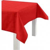 Imitation Fabric Table Cloth, W: 125 cm, 70 g/m2, 10 m, red [HOB-594013]