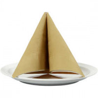Table Napkins, size 40x40 cm, 60 g, 20 pcs, gold [HOB-598019]