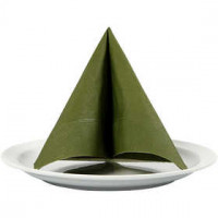 Servetten, donkergroen, afm 33x33 cm, 20stuks [HOB-599015]