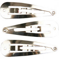 Haarspeld, b: 14 mm, l: 45 mm, verzilverd, 100stuks [HOB-600992]