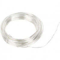 Verzilverd draad, dikte 1 mm, 4m [HOB-61010]