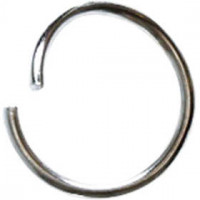 Ring, rond, dikte 1,2 mm, binnenmaat 10 mm, verzilverd, 200stuks,  12,4 mm [HOB-61376]