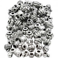 Kralen mix, afm 7-11 mm, gatgrootte 3 mm, 200gr [HOB-61722]