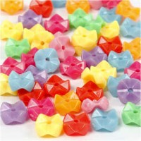 Figurenmix, d: 9,5 mm, gatgrootte 1,5 mm, diverse kleuren, circa 430 stuks, 125ml, circa 75 gr [HOB-617630]