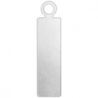 Metalen label, l: 20 mm, b: 5 mm, aluminium, langwerpig, 20stuks, gatgrootte 1,9 mm [HOB-67582]