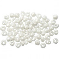 Rocailles, afm 6/0 , d: 4 mm, parelmoer, 500gr, gatgrootte 0,9-1,2 mm [HOB-682752]
