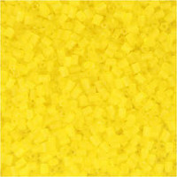 Rocailles, afm 15/0 , d: 1,7 mm, transparant geel, 2-cut, 500gr, gatgrootte 0,5 mm [HOB-68778]