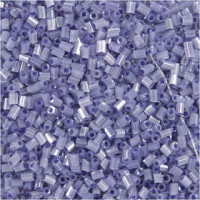 Rocailles, afm 15/0 , d: 1,7 mm, transparant paars, 2-cut, 25gr, gatgrootte 0,5 mm [HOB-687840]