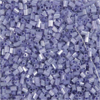 Rocailles, afm 15/0 , d: 1,7 mm, transparant paars, 2-cut, 500gr, gatgrootte 0,5 mm [HOB-68784]