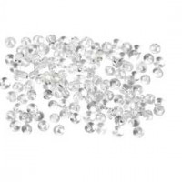 Glazen druppel kralen, d: 3 mm, gatgrootte 0,6 mm, helder, 120gr [HOB-69656]