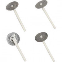 Waxed kaarsenlonten, l: 3,5 cm, dikte 2 mm, 100stuks [HOB-73314]