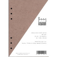 Agenda Vulling A5 Blanco Karton Bruin, 6 Rings (1 st) [BOP-A5BBR]